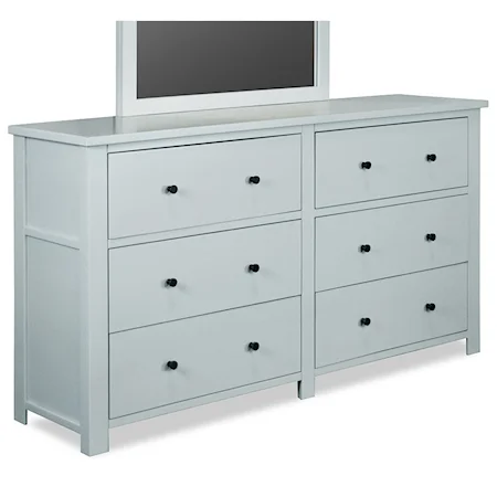 Casual 6 Drawer Dresser